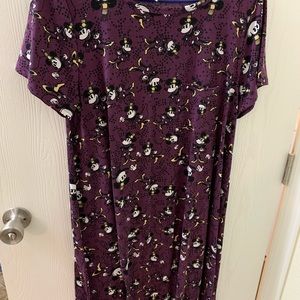 LulaRoe Carly Dress Minnie Mouse Large